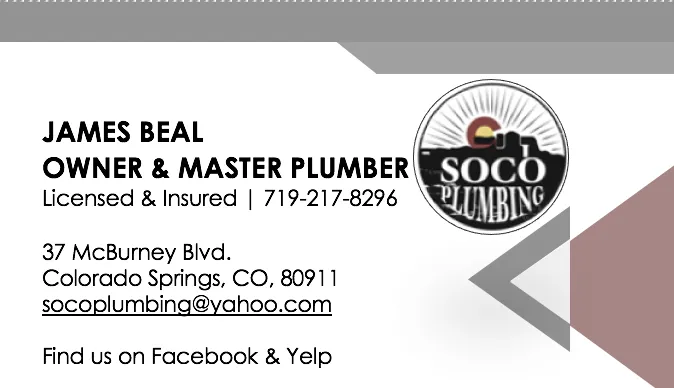 Slide of SoCo Plumbing