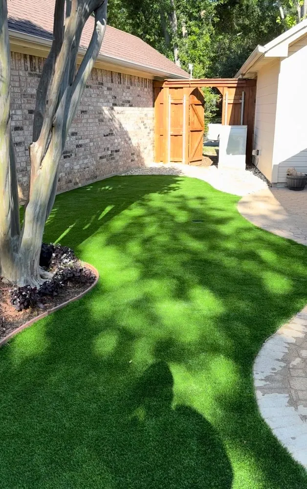 Slide of Sod & landscape installation by Blum
