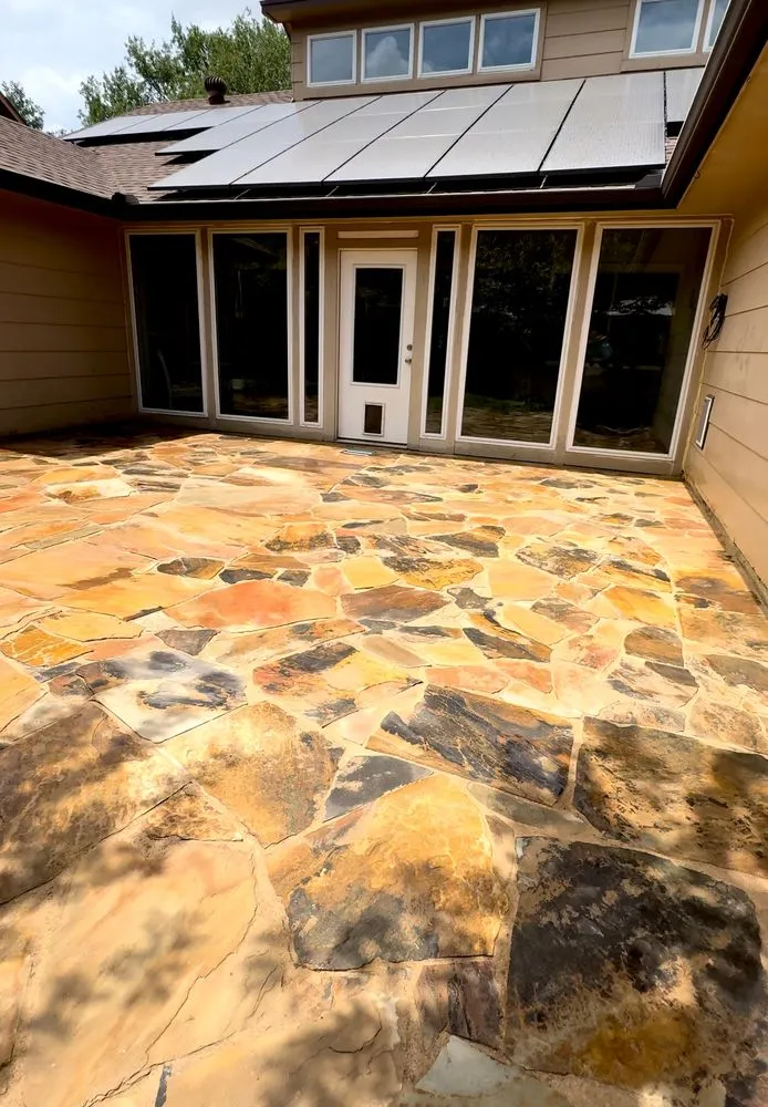 Slide of Sod & landscape installation by Blum