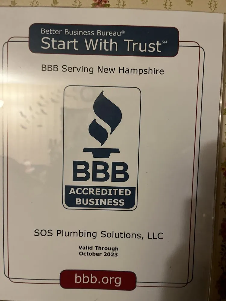 Expert water heater service in Barrington, NH by SOS Plumbing Solutions