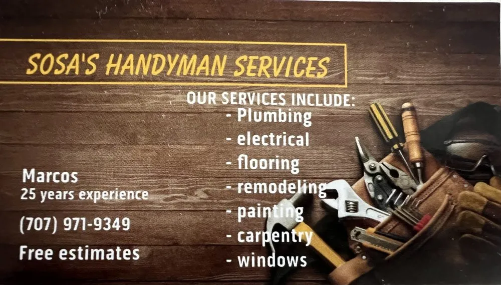 Slide of Sosa’s  Handyman Services