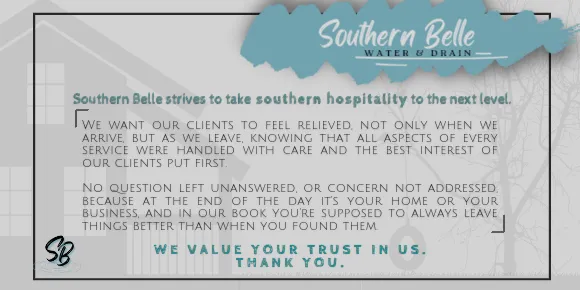 Slide of Southern Belle water and drain