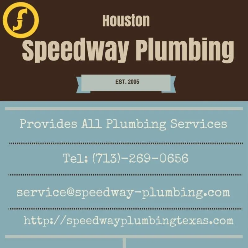Slide of Speedway Plumbing Houston Texas