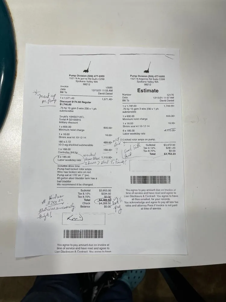 Slide of Spokane Pump Repair