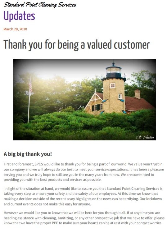 Slide of Standard Point Services