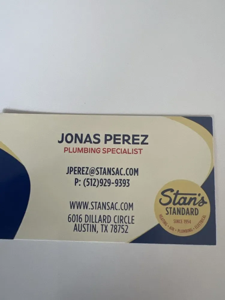 Top-rated emergency plumbing in Austin, TX by Stan's Heating, Air, Plumbing & Electrical