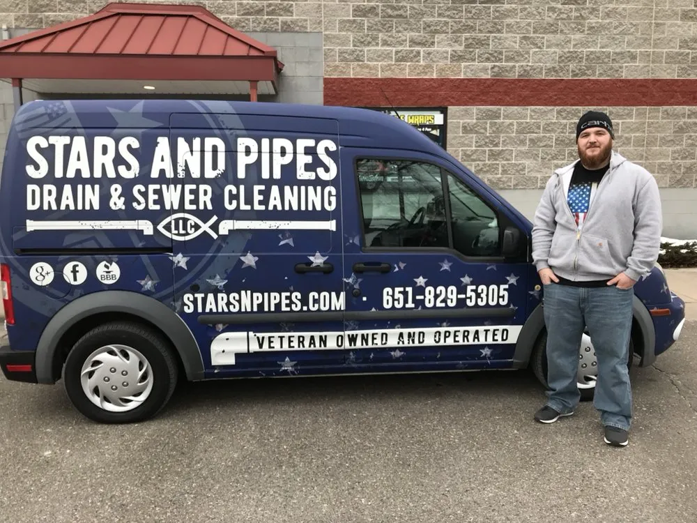 Slide of Stars and Pipes Drain & Sewer Cleaning