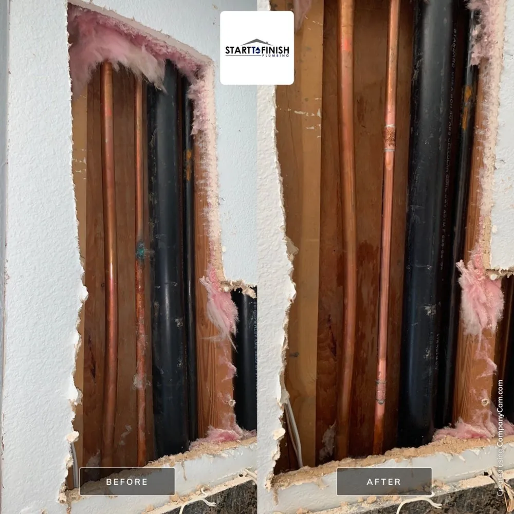 Slide of Start to Finish Plumbing