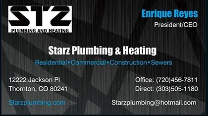 Slide of Starz Plumbing and Heating