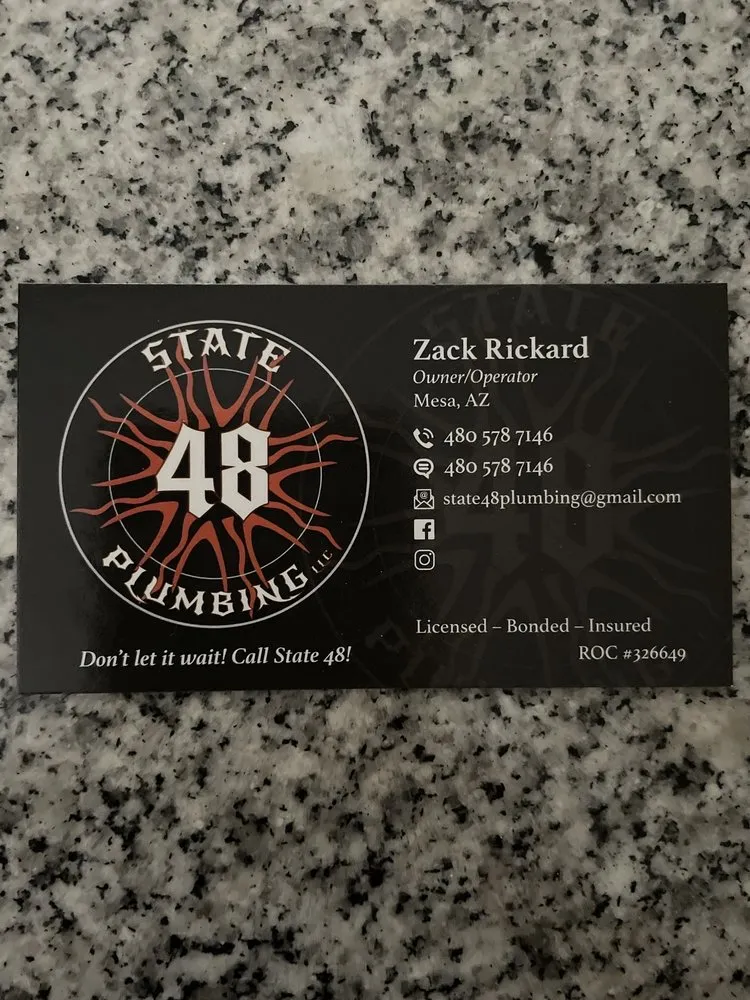 Slide of State 48 Plumbing
