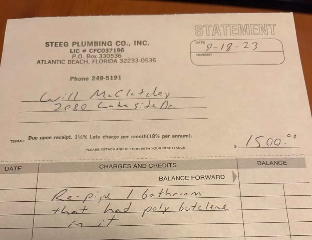 Slide of Steeg Plumbing Co