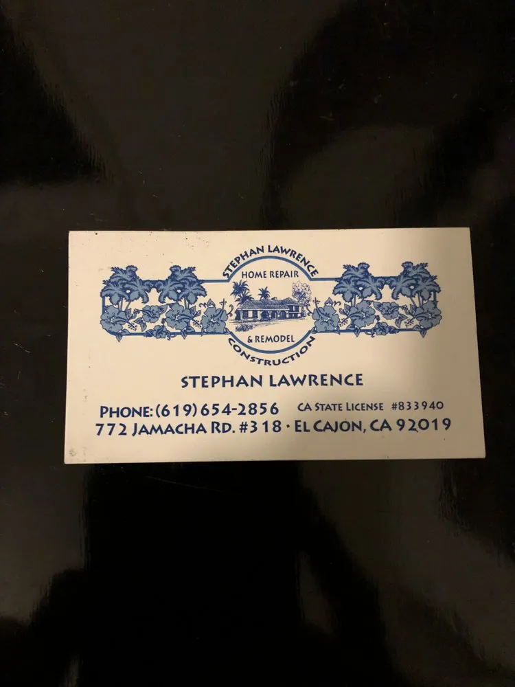 Slide of Stephan Lawrence Construction