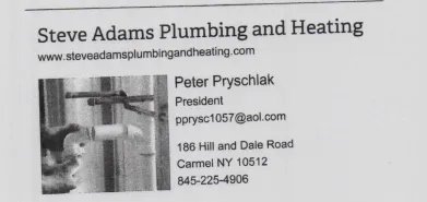 Slide of Steve Adams Plumbing & Heating