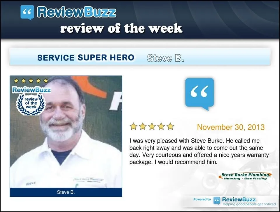 Slide of Steve Burke Plumbing