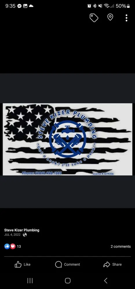 Slide of Steve Kizer Plumbing