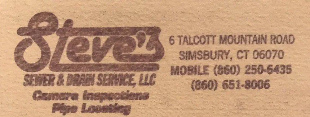 Slide of Steve's Sewer & Drain Service