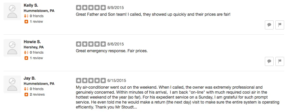 Slide of Stoudt Plumbing Heating & Air Conditioning