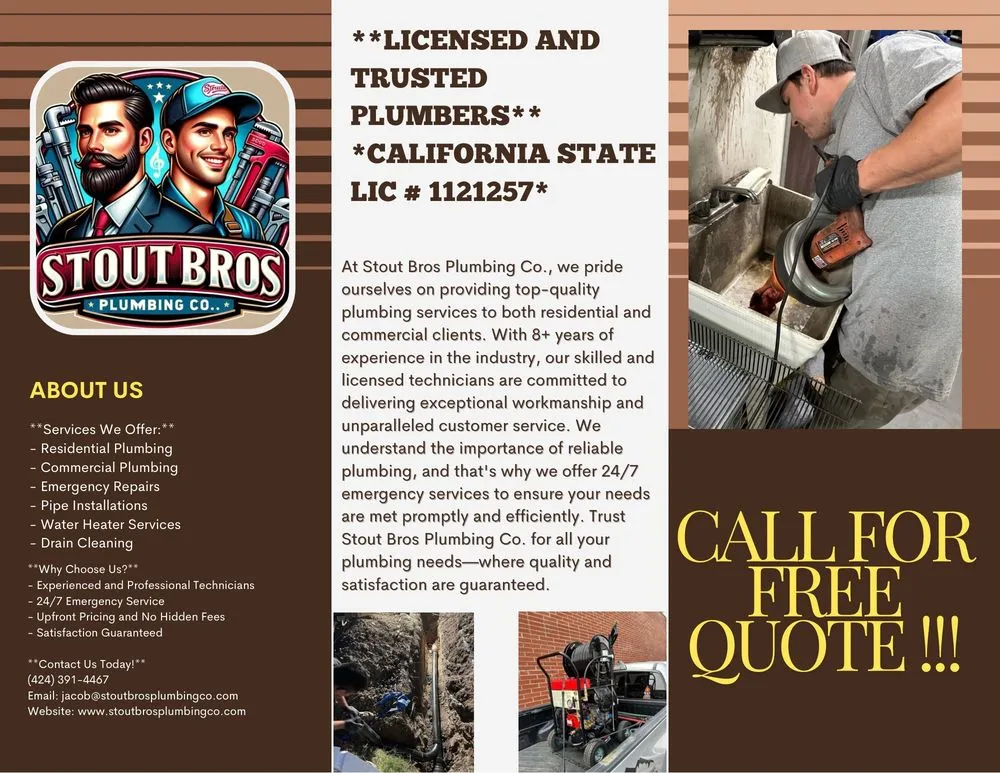 Slide of Stout Bros Plumbing