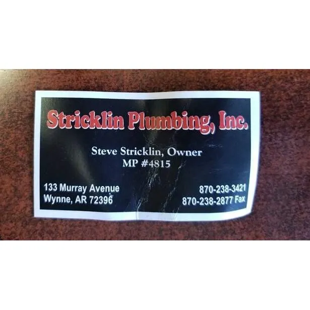 Slide of Stricklin Plumbing