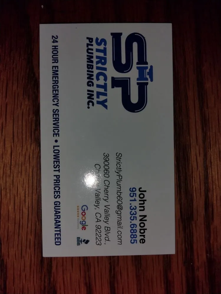 Slide of Strickly Plumbing