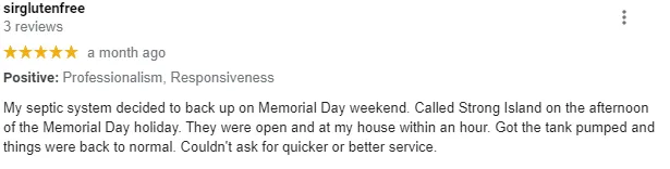 Slide of Strong Island Cesspool And Drain