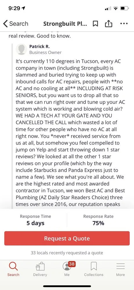 Trusted drain cleaning in Tucson, AZ by Strongbuilt Plumbing & Air