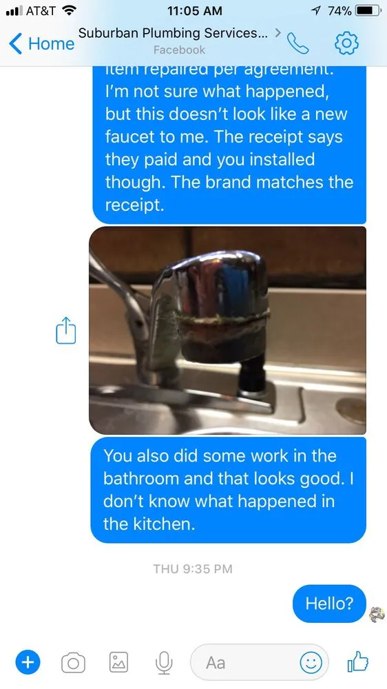 Slide of Suburban Plumbing Services