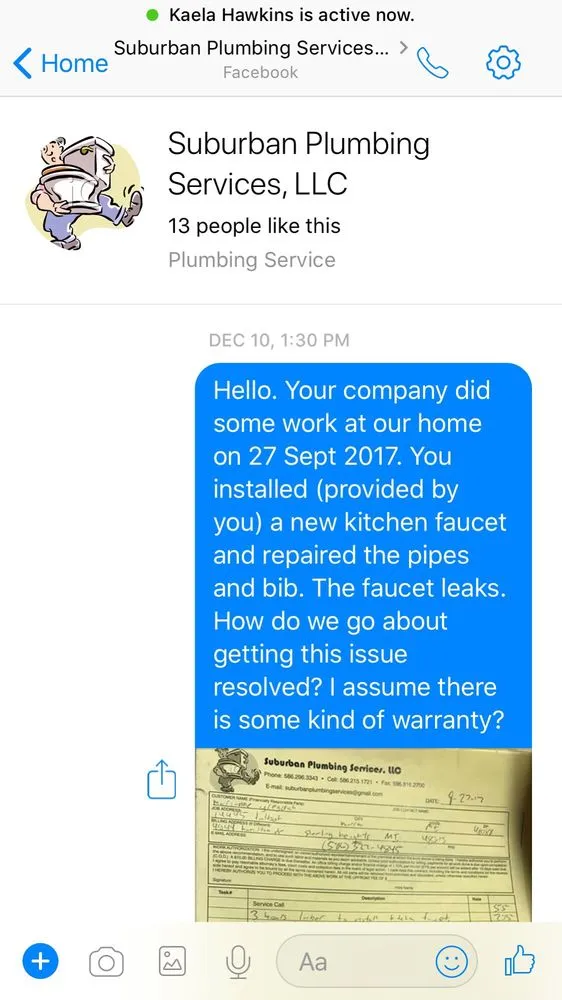 Slide of Suburban Plumbing Services