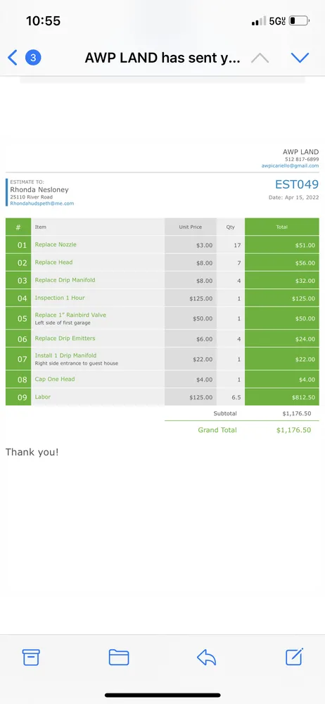 Slide of Sun Ray Landscape & Irrigation