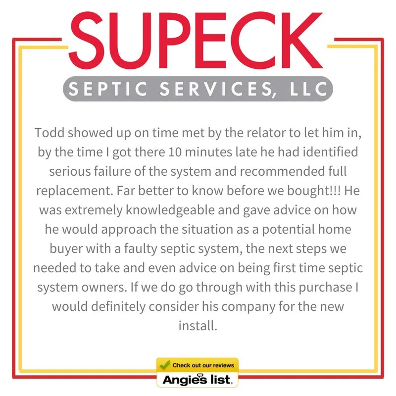 Slide of Supeck Septic Services
