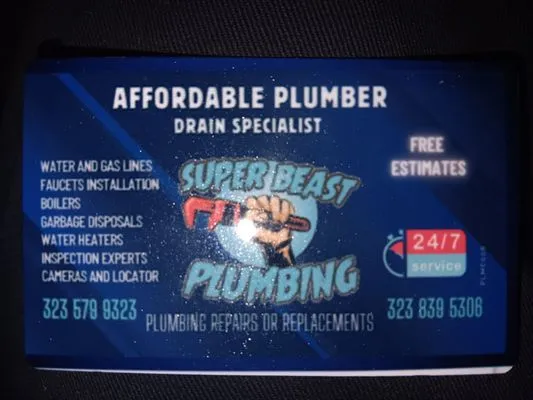 Super Beast Plumbing Logo