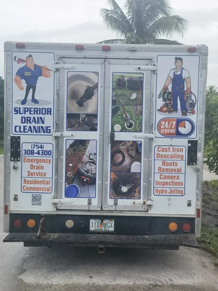 Slide of Superior Drain Cleaning