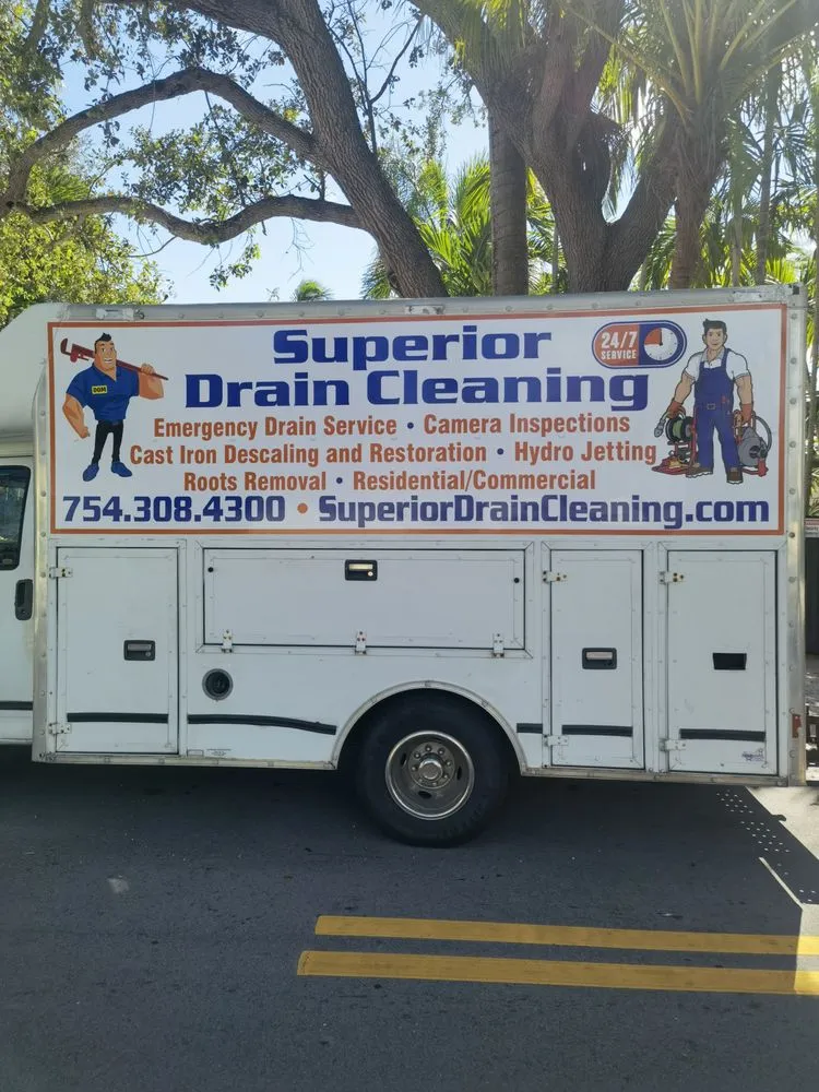 Slide of Superior Drain Cleaning