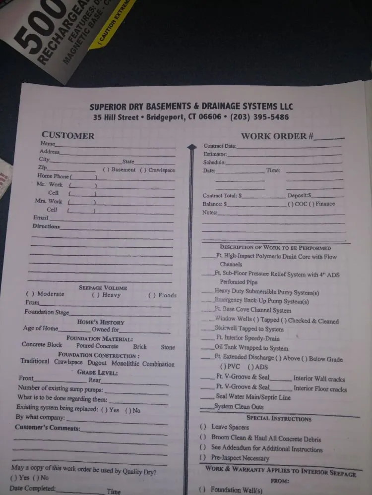 Slide of Superior Dry Basements and Drainage System