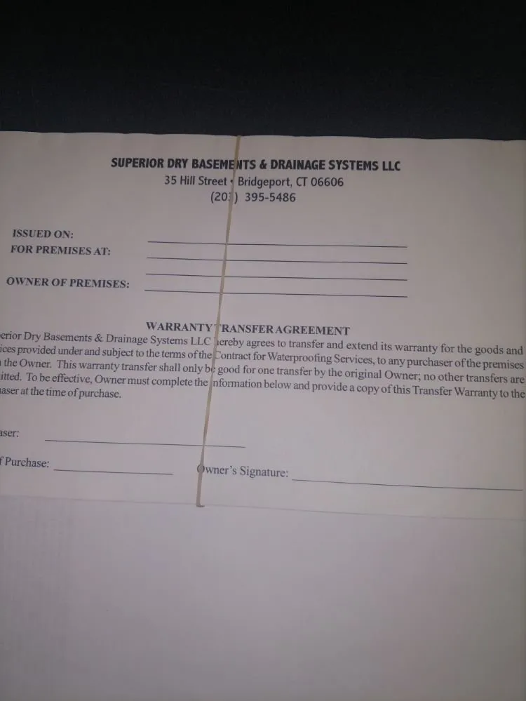 Slide of Superior Dry Basements and Drainage System