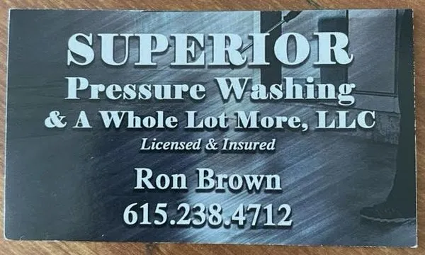 Superior Pressure Washing & A Whole Lot More Logo