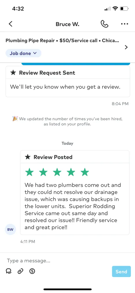 Slide of Superior Rodding Services