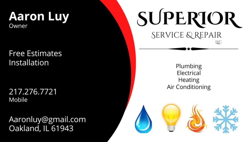 Top-rated water heater service in Oakland, IL by Superior Service & Repair