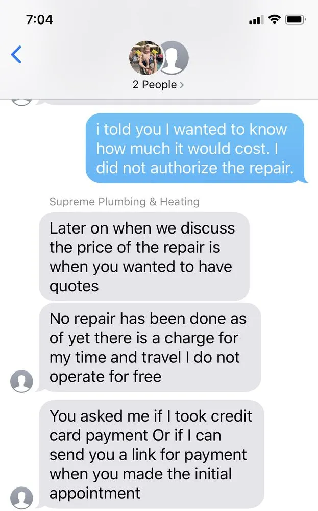 Slide of Supreme Plumbing & Heating