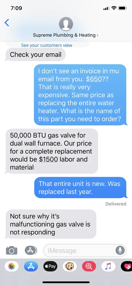 Slide of Supreme Plumbing & Heating