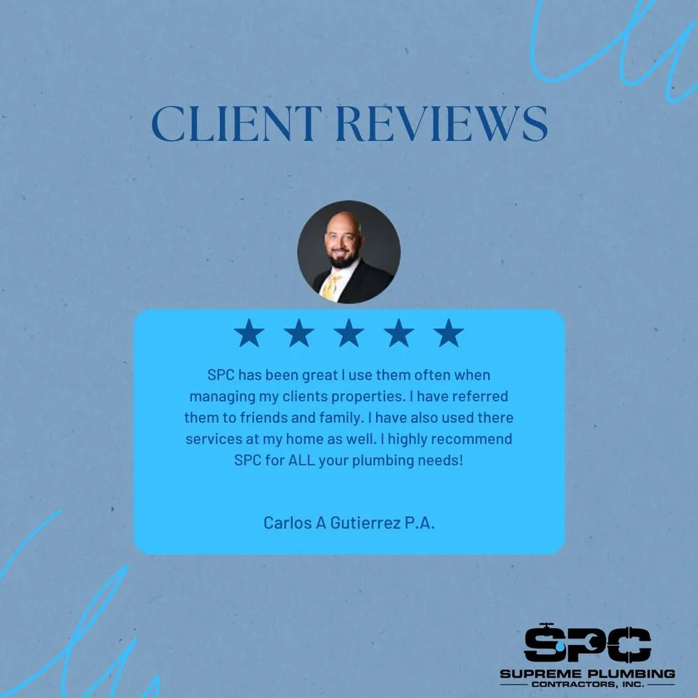 Slide of Supreme Plumbing Contractors