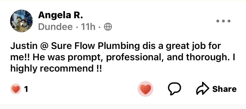 Slide of Sure Flow Plumbing