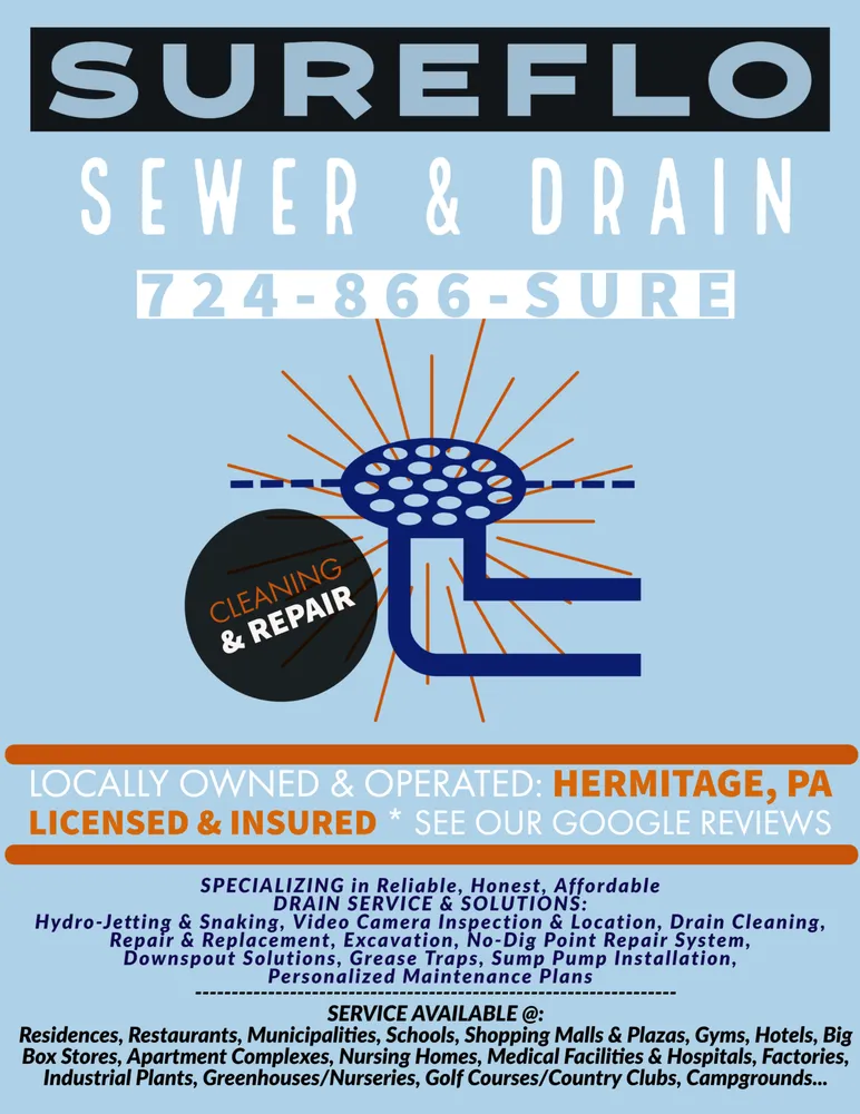 Slide of SureFlo Sewer & Drain