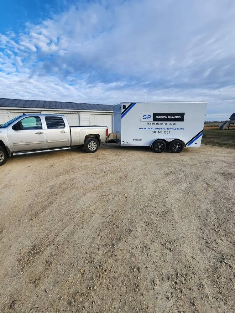 Slide of Synergy Plumbing and Backflow Testing