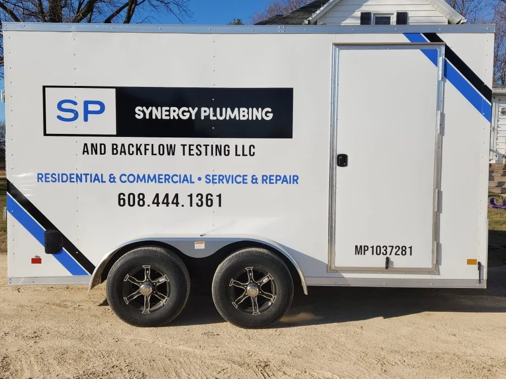 Slide of Synergy Plumbing and Backflow Testing