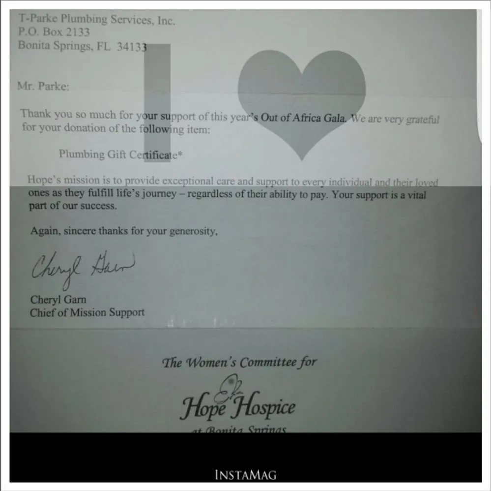 Slide of T Parke Services