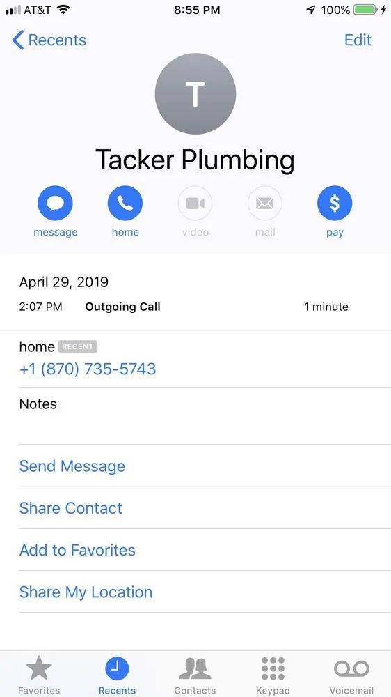 Slide of Tacker Plumbing