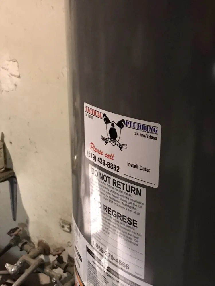 Slide of Tactical Plumbing and Drains