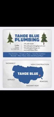 Tahoe Blue Plumbing Logo