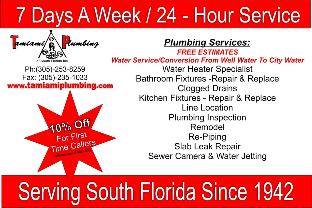 Slide of Tamiami Plumbing